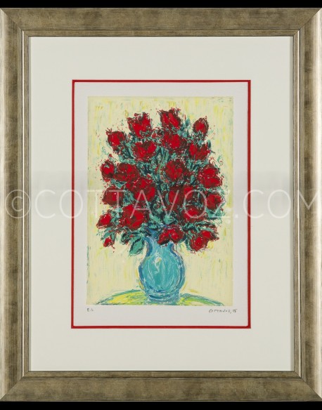 bouquet of red roses - Cottavoz 1998