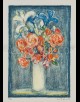 Petit bouquet sur fond bleu_cottavoz_1986