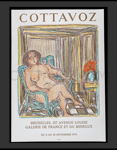 Poster announcement Cottavoz 1974