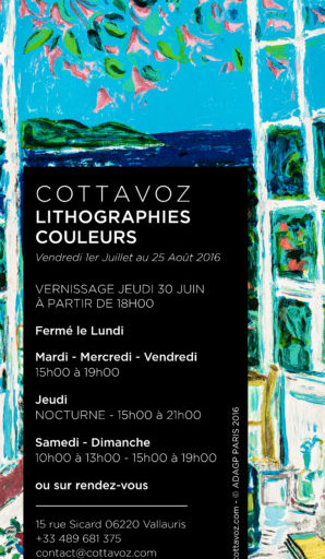Exposition COTTAVOZ lithographies couleurs