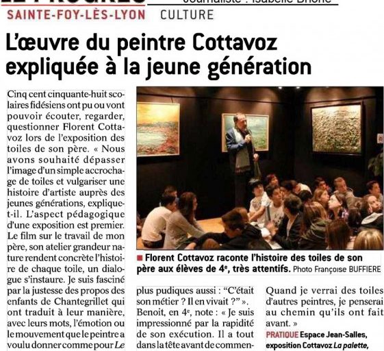 Articles de presse « Le Progrès. » Exposition itinérante du 16 septembre au 2 octobre 2016