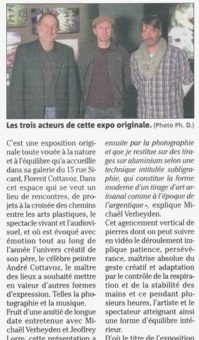 VALLAURIS-GOLFE-JUAN  L’expo en équilibre à la galerie Cottavoz